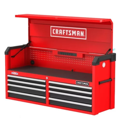 2000 Series 51.5 Inches W x 24.7 Inches H x 16 Inches D 8 Drawer Steel Tool Chest Red CRAFTSMAN 1