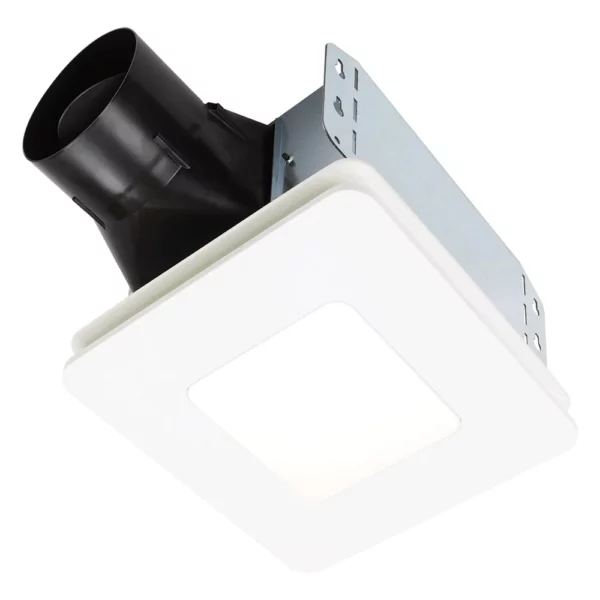 Broan-NuTone BEL8 Bathroom Ventilation Fan with LED Light, 80 CFM, Quiet 1.5 Sones, ENERGY STAR Certified Exhaust Fan for Bathrooms