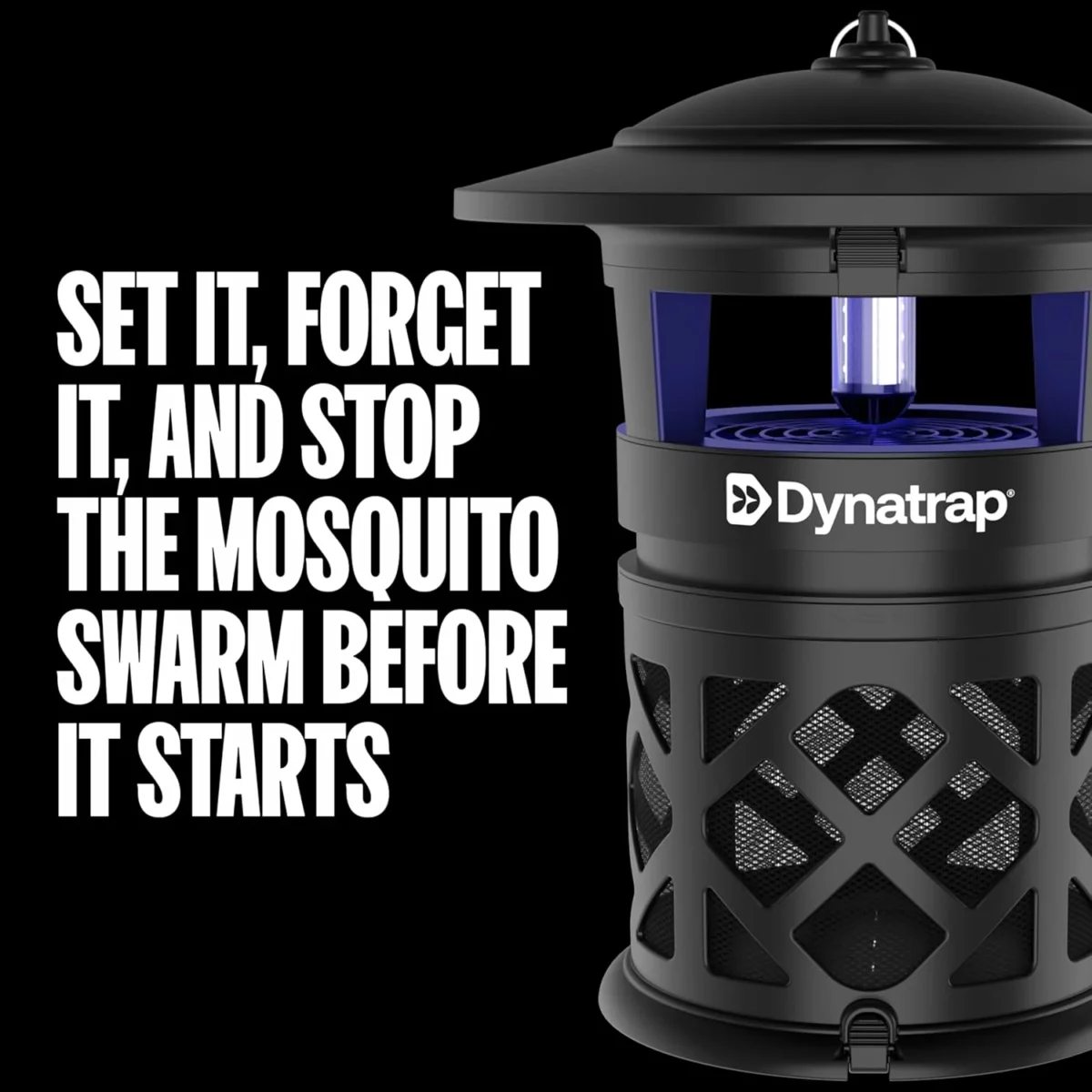 DynaTrap DT2030SR Fly Trap Outdoor Mosquito and Flying Insect Killer for 1 Acre Kills Flies Gnats Wasps Bug Zapper Alternative Black 10