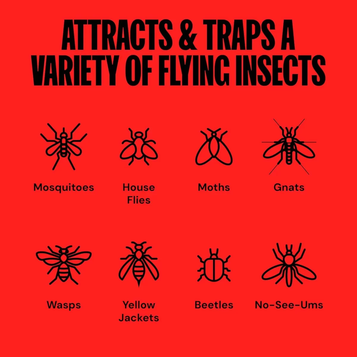 DynaTrap DT2030SR Fly Trap Outdoor Mosquito and Flying Insect Killer for 1 Acre Kills Flies Gnats Wasps Bug Zapper Alternative Black 5