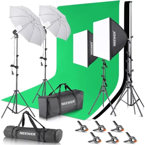 Neewer Photography Lighting Kit with Backdrops 1