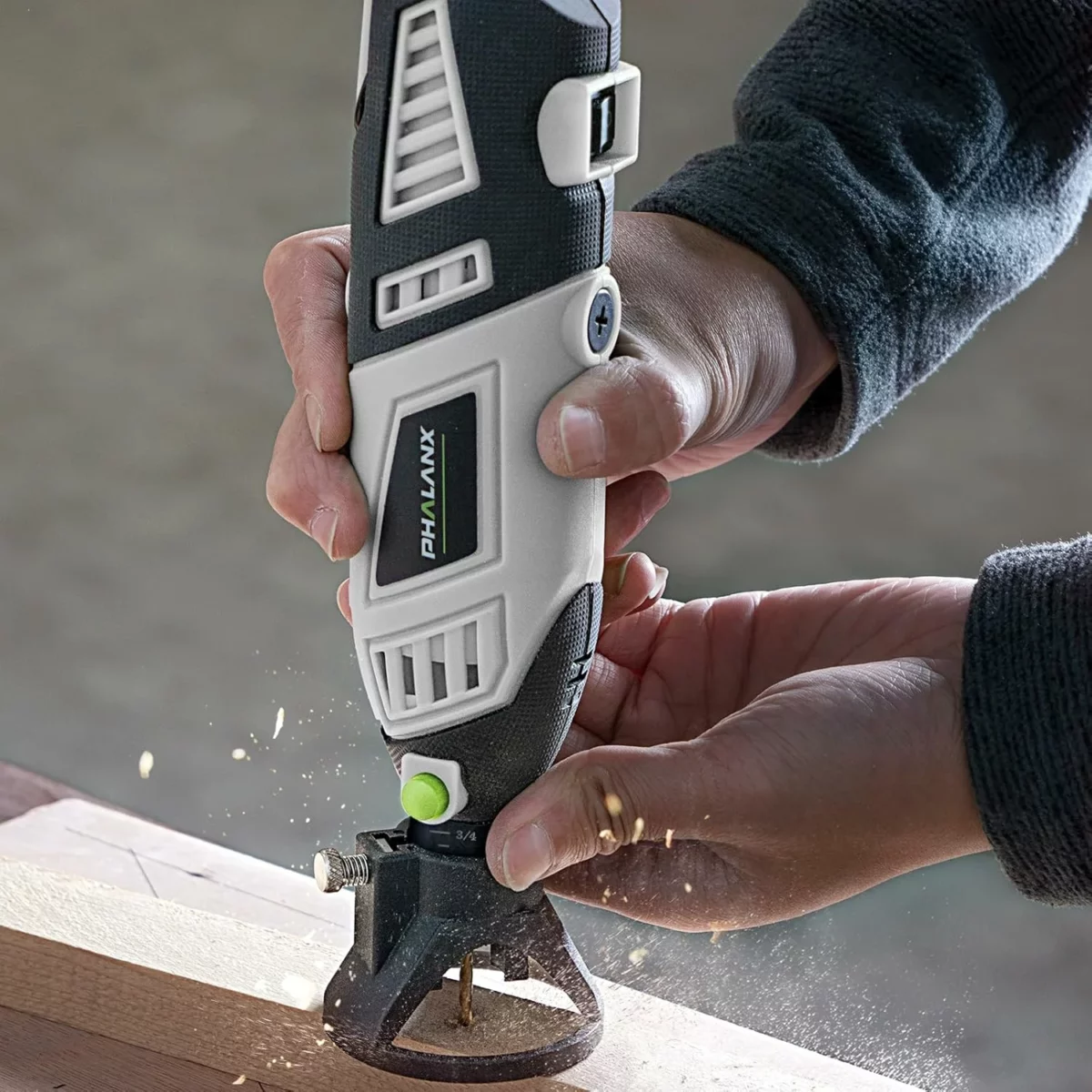 PHALANX 180W Rotary Tool Set 6 Speed 1.5A Power Rotary Tool with Flex Shaft 8000 35000RPM Includes 213 Accessories Ideal for DIY Projects Crafting and Multi Purpose Home Repairs 7