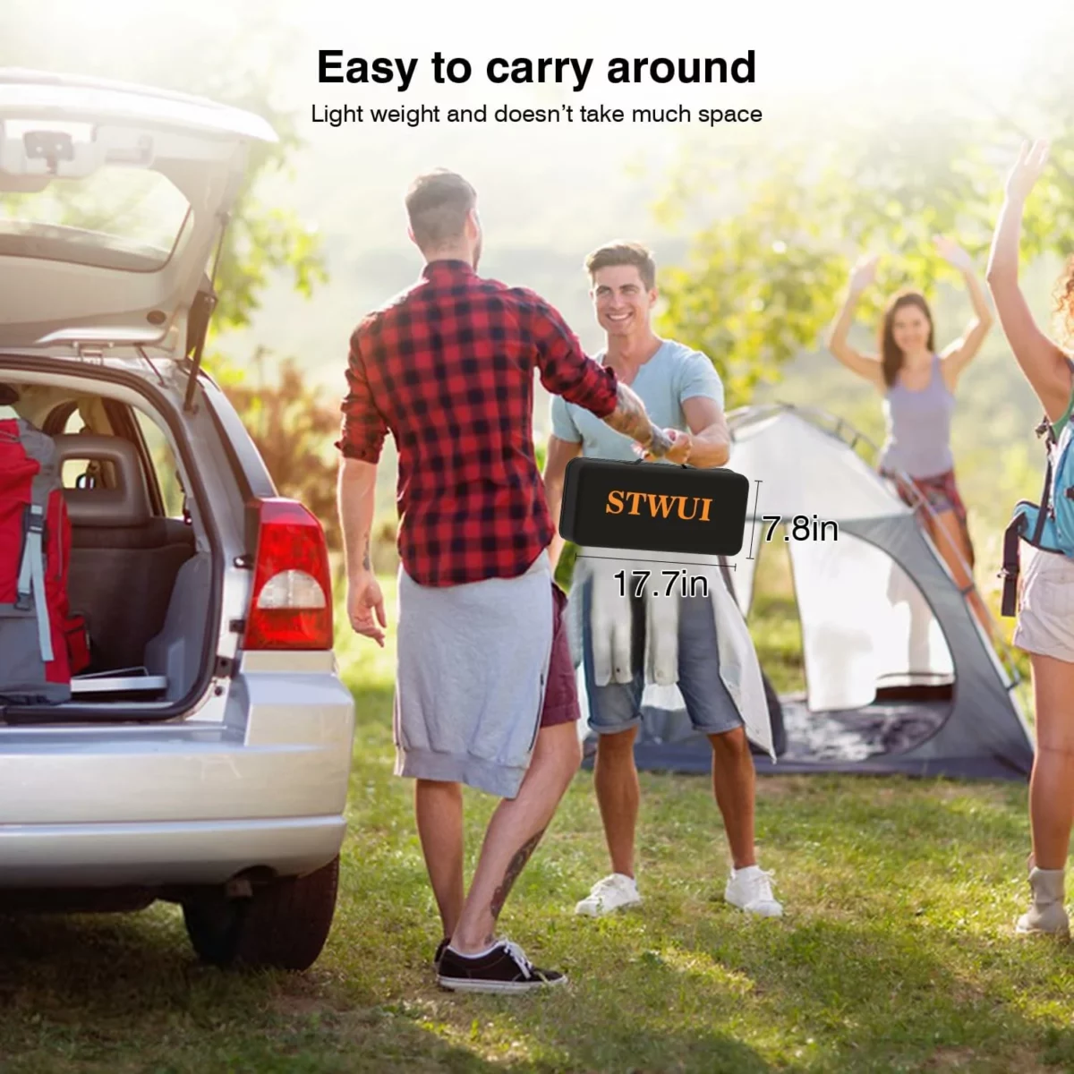 STWUI 120 Inch Outdoor Projector Screen with Stand Portable 169 4K HD Movie Projection Screen for Indoor and Outdoor Use Lightweight Design with Carry Bag for Backyard Movie Nights 7