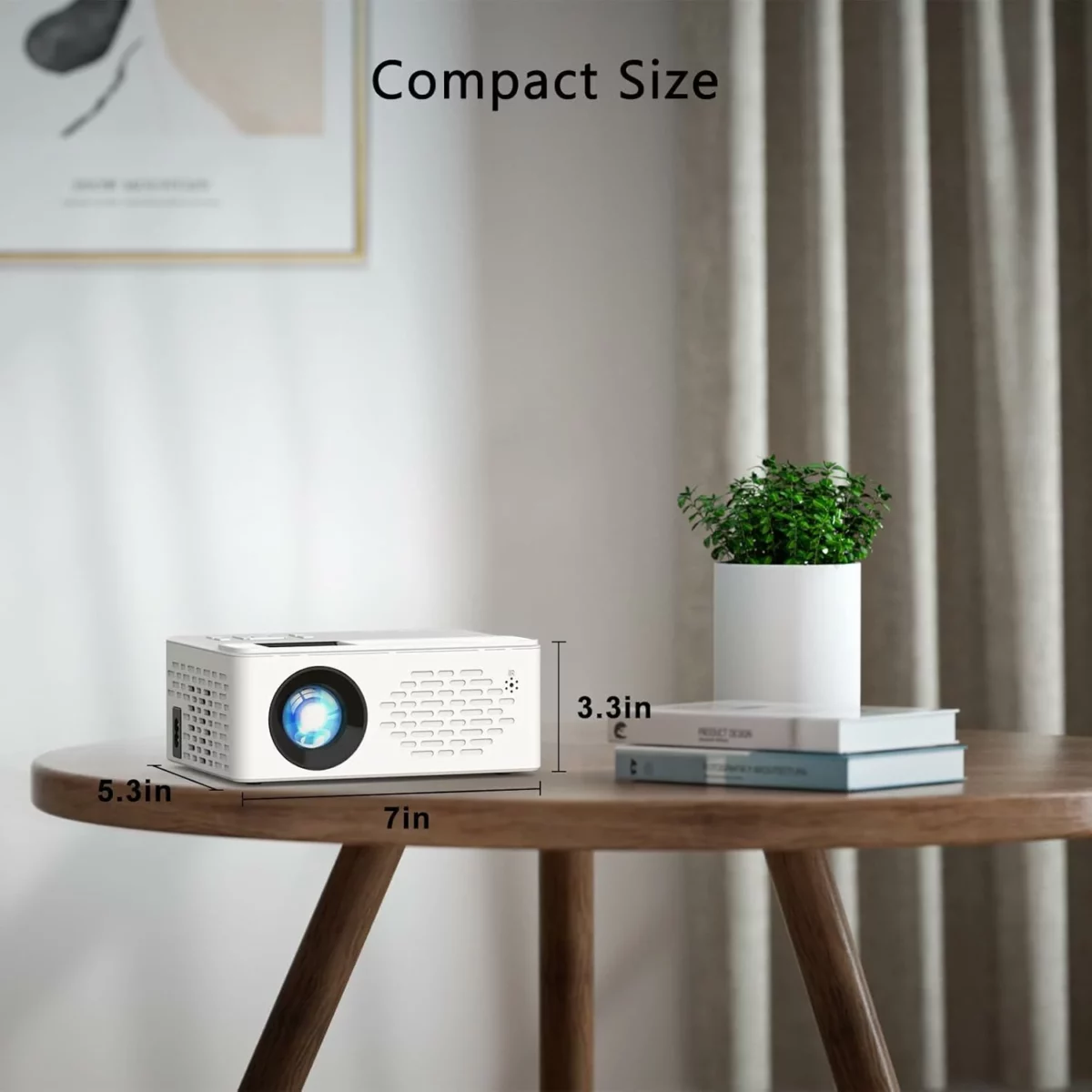 TMY Mini Projector Upgraded 1080P Full HD Bluetooth Projector with Screen Portable Movie Projector Compatible with TV Stick Smartphone HDMI USB for Indoor and Outdoor Use thumb 8