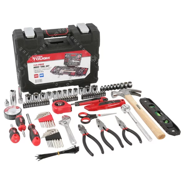 118-Piece Home Tool Set – Complete Household Repair Kit with Essential Hand Tools