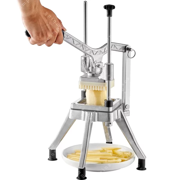 Commercial Vegetable & Fruit Chopper – 3/8-Inch Heavy-Duty Stainless Steel Dicer & French Fry Cutter for Onion, Tomato & Peppers