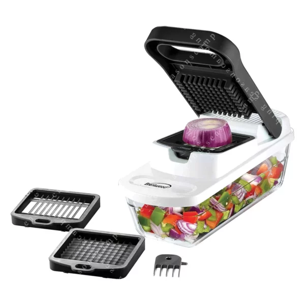 Pro Food Chopper & Vegetable Dicer – 6.3-Cup Storage Container, Black
