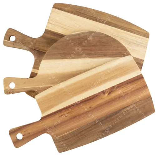 Classic Cuisine 3PC Acacia Wood Cutting Board Set 1