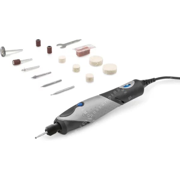 Dremel 2050-11 Stylo+ Corded Rotary Tool – Variable Speed, Ergonomic Design with 11 Accessories, 0.5A/120V