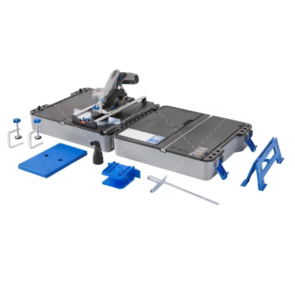Dremel Blueprint Saw Station CS12V-S1C – Portable 12V Compact Circular Saw with Multi-Purpose Cutting Case