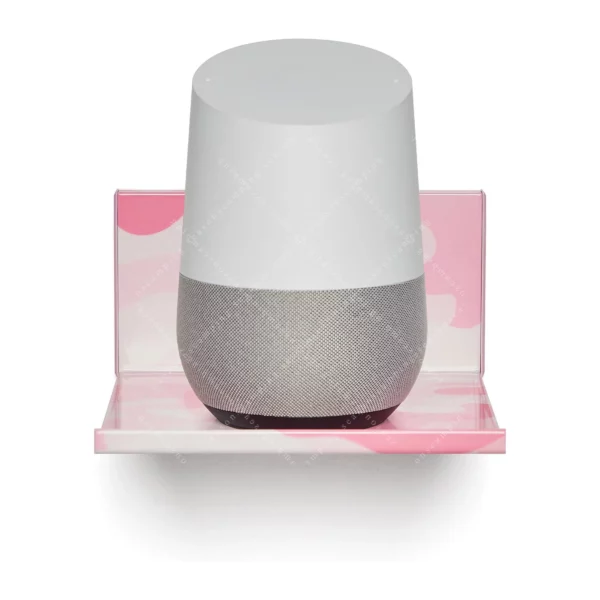 No Stud Smart Device Shelf SMS-PCW – Pink Camo, Wall Shelf for Streaming Devices, Cameras & Phone Charging