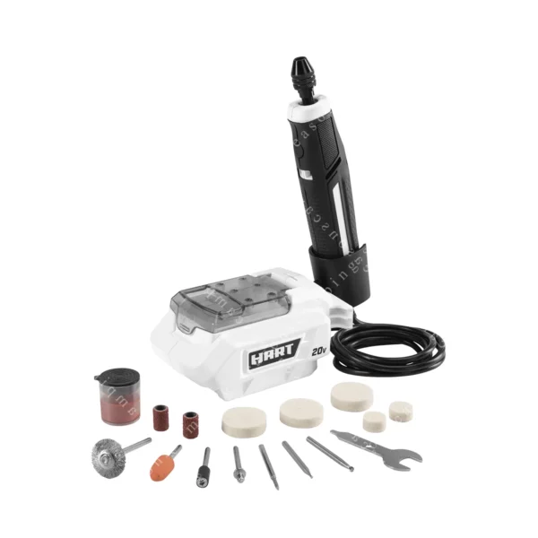 20V Precision Craft Rotary Tool – Cordless Variable Speed, Accessories Included, Battery Not Included