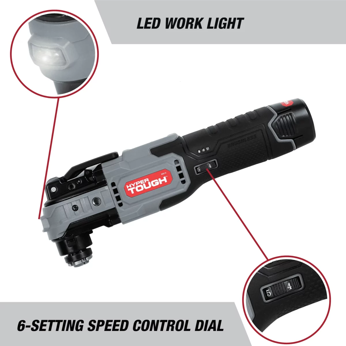 Hyper Tough 12V Max Lithium Ion Brushless Oscillating Multi Tool with 1.5Ah Battery and Charger 7 ta 2025 01 1
