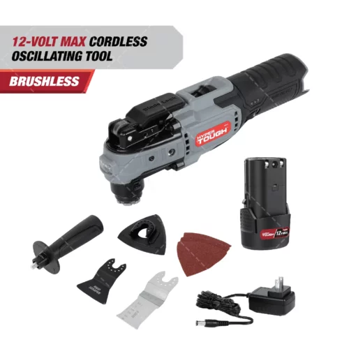 Hyper Tough 80015 12V 1.5A Reciprocating Saw Power Saw 20000 OPM 6 Speed 2