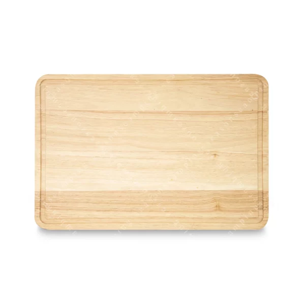 Classic Rubberwood Cutting Board – 12" x 18" Kitchen Chopping Board, Natural Finish
