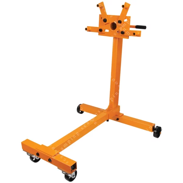 Tool W41025 Engine Block Stand – Rotating Vehicle Stand, 1/2 Ton (1,000 lbs) Capacity, Yellow
