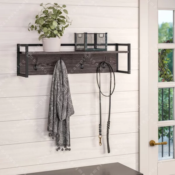 Amery 3-Tier Bathroom Corner Shelf – Wall-Mounted Office & Bathroom Display Shelf, White