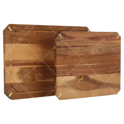 Thyme Table 2 Piece Acacia Cutting Board Set 7
