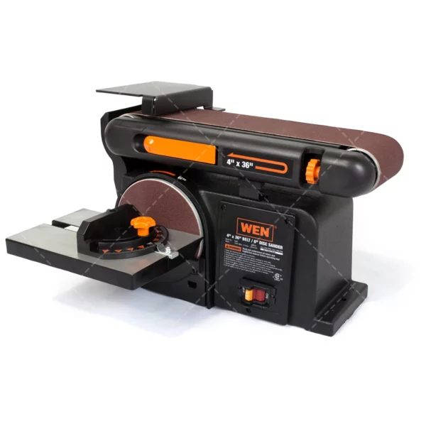 WEN 4.3-Amp Belt and Disc Sander – 4 x 36-Inch Belt, 6-Inch Disc, Cast Iron Base