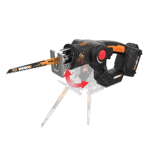 Worx WX550L 20V Power Share Axis Cordless Reciprocating & Jig Saw – Battery & Charger Included