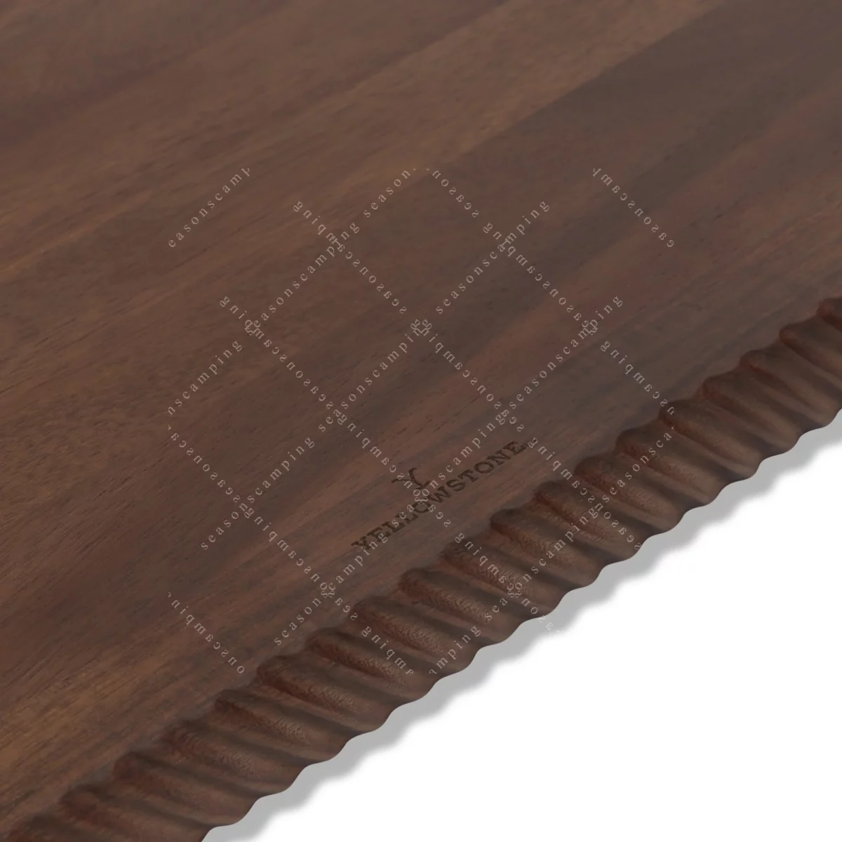 Yellowstone 18x12 inch Braided Wooden Butcher Block 2