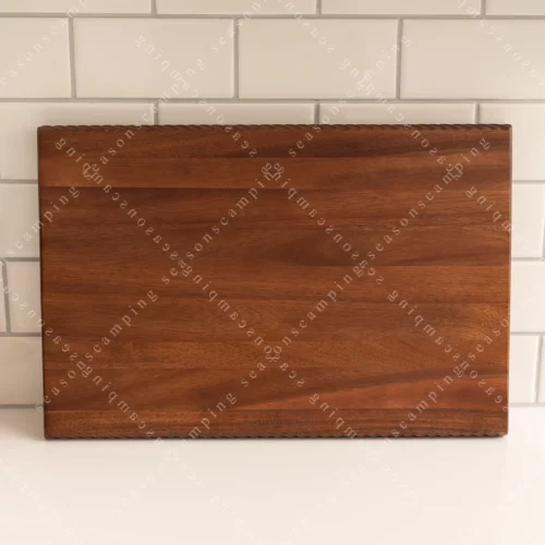 Yellowstone 18x12 inch Braided Wooden Butcher Block 6