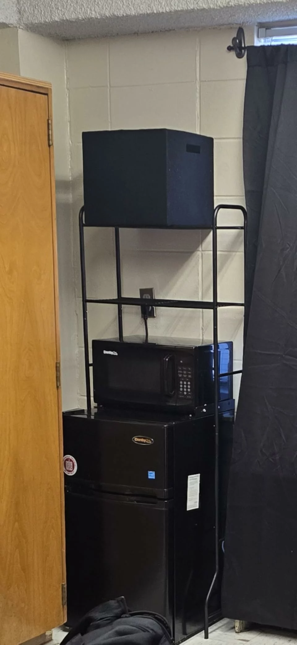 Click to view full screen 3 Tier Over The Toilet Storage Cabinet, Metal Bathroom Organizer Shelf with Hooks and Paper Holder, Black photo review