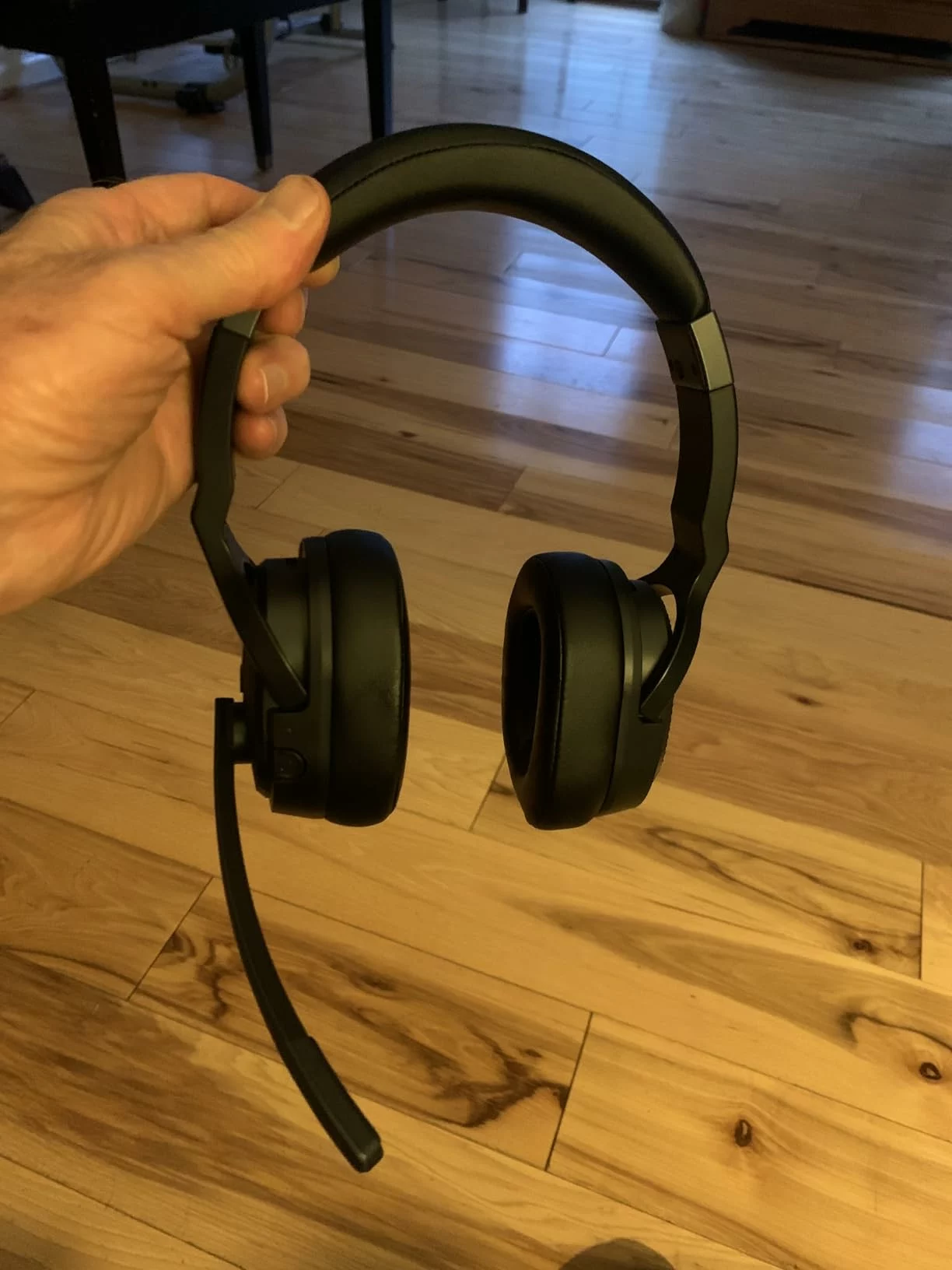 Click to view full screen Trucker Bluetooth Headset Wireless with Noise Cancelling Mic, 50Hrs Talktime Headphone Single/Dual Mode for Office Driving photo review