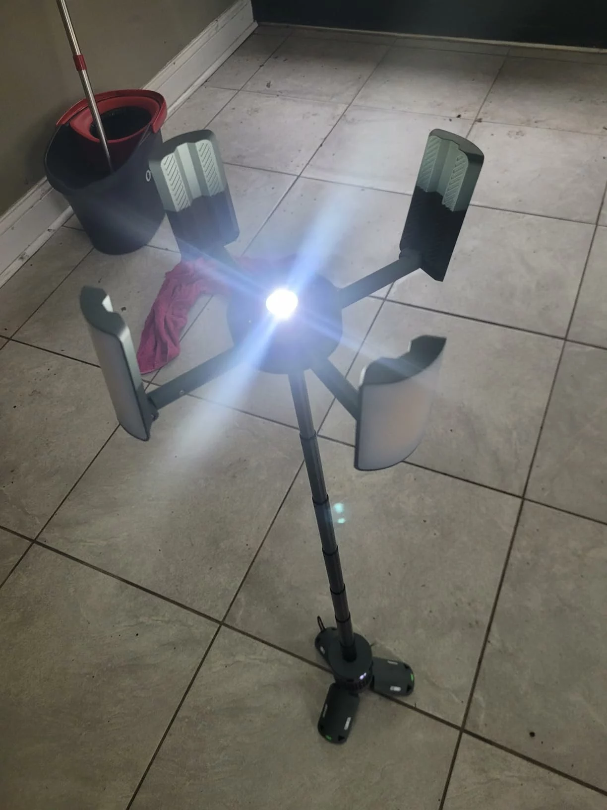 Click to view full screen Portable Rechargeable Telescopic Camping Light With Stand 12000mAh RGB Magnetic Base Flashlight For Camping Hiking photo review
