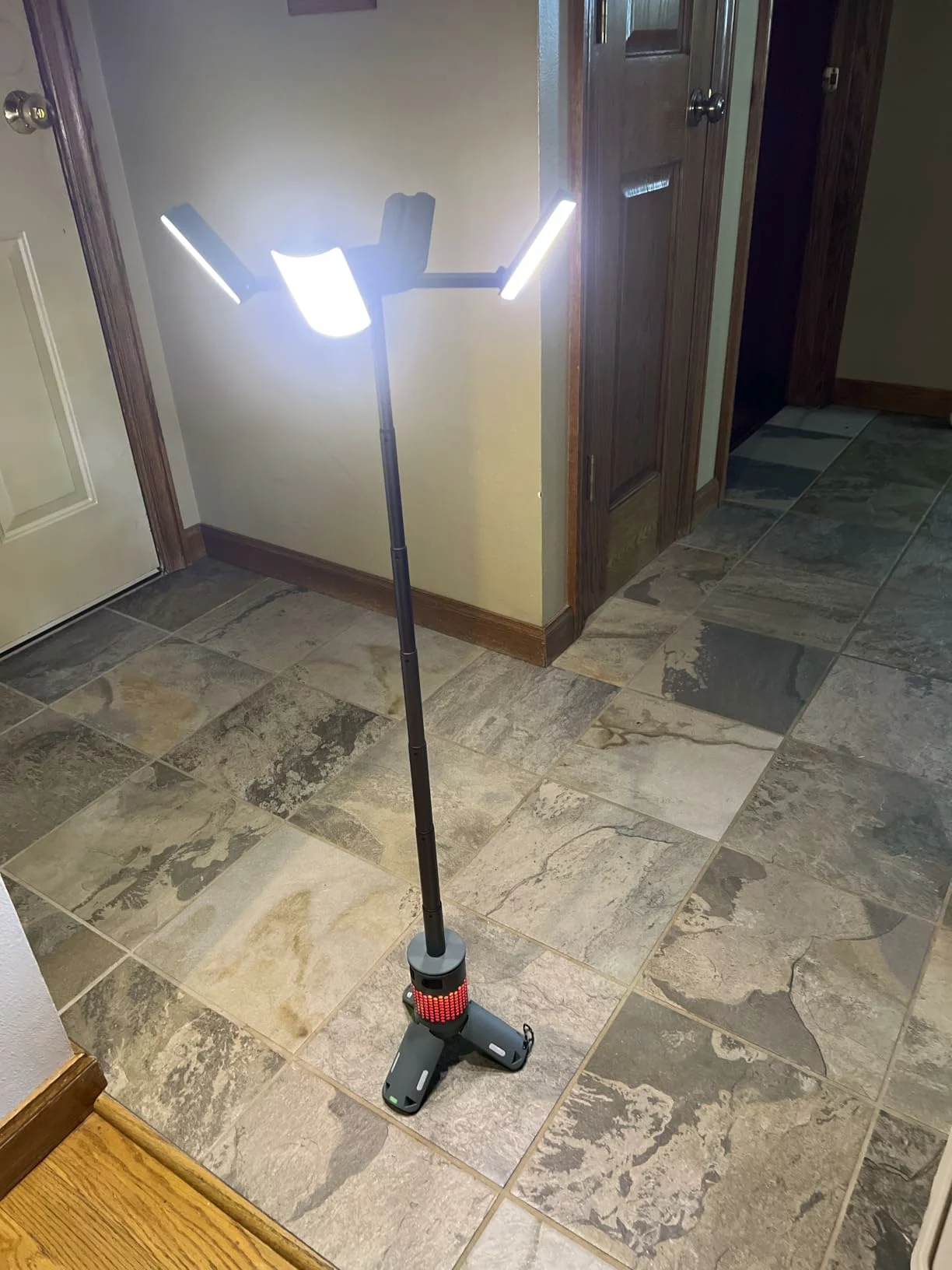 Click to view full screen Portable Rechargeable Telescopic Camping Light With Stand 12000mAh RGB Magnetic Base Flashlight For Camping Hiking photo review