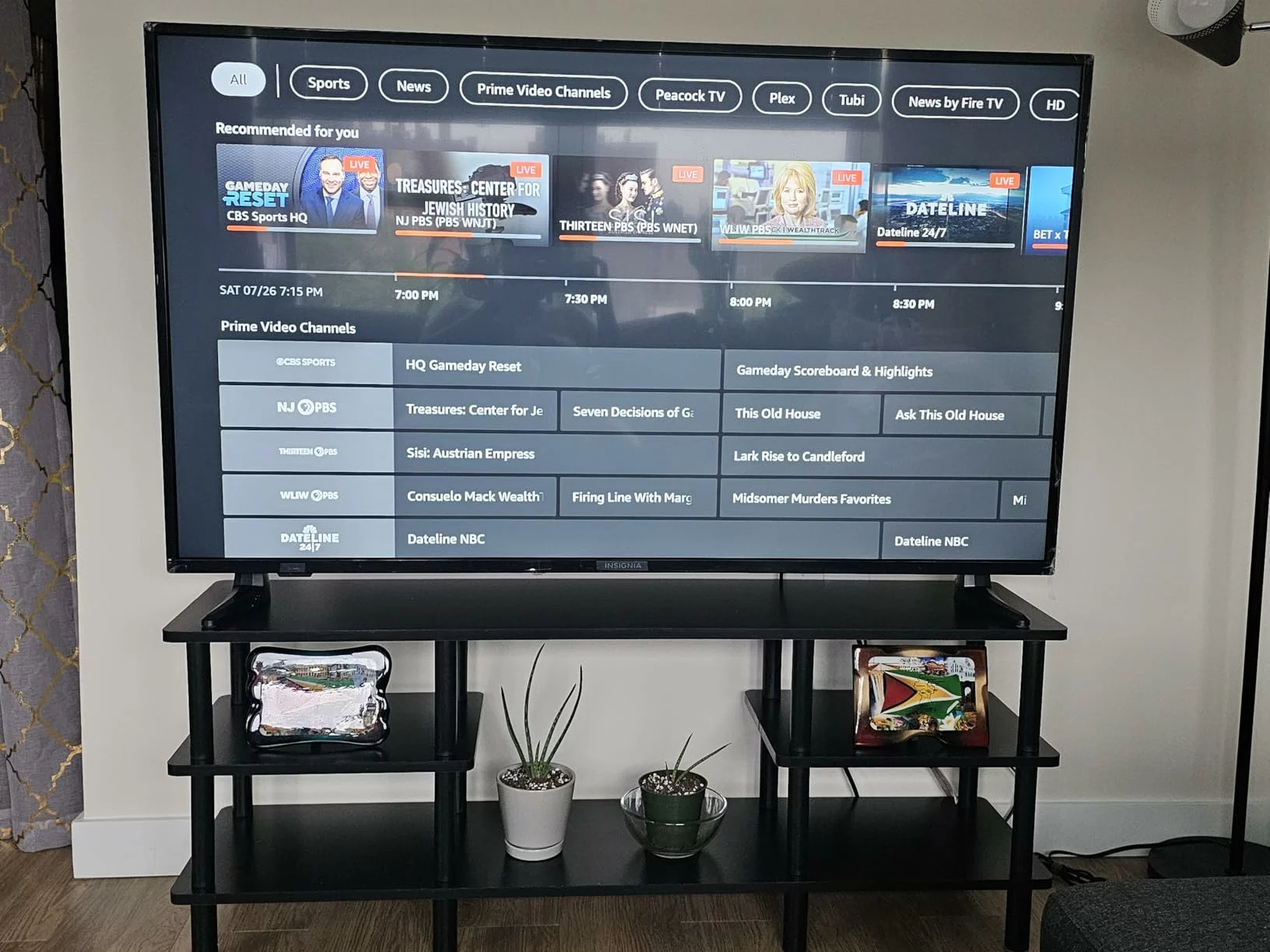 Click to view full screen Furinno Turn-N-Tube 3-Tier Multipurpose Wide Shelf Entertainment Center TV Stand Media Storage for 55 inch Home Table photo review