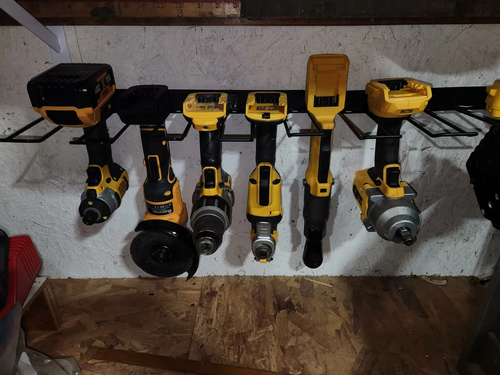 Click to view full screen 2 Pack Drill Holder Power Tool Organizer Wall Mount Heavy Duty Garage Storage Rack With 32 Screwdriver Slots Ideal Garage Gifts For Men photo review