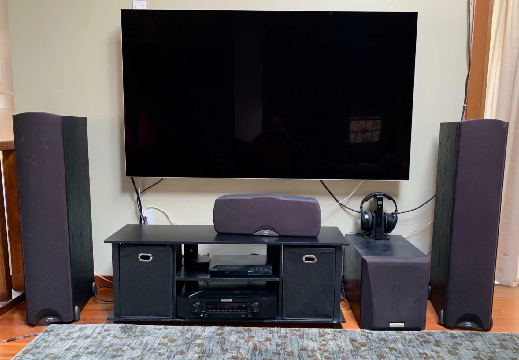 Click to view full screen Furinno Turn-N-Tube 3-Tier Entertainment Center TV Stand Console up to 50 inch Open Storage Shelves Home Table Round Tubes photo review