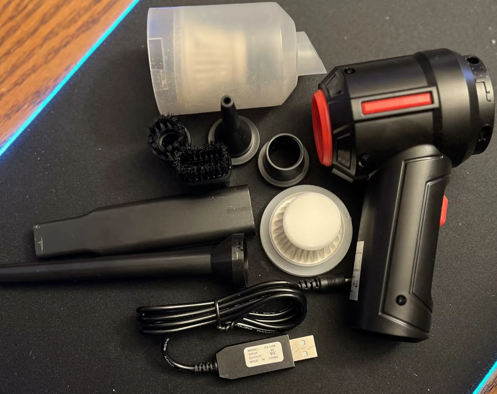 Click to view full screen Compressed Air Computer Cleaner – Cordless Keyboard Vacuum, Powerful, Energy Efficient Air Duster photo review
