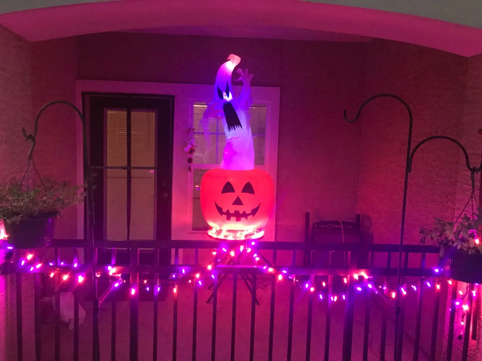 Click to view full screen 12FT Tall Halloween Inflatable Giant Pumpkin Archway Waterproof with Built-in LED Lights, Blow Up Outdoor Yard Lawn Garden Decor photo review