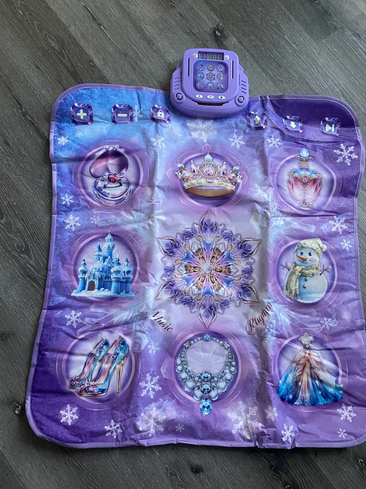 Click to view full screen Frozen Toys Dance Mat, Electronic Music Pad with 8 Buttons & Wireless Bluetooth, Birthday Gift Game for Girls Boys Ages 3-12+ photo review