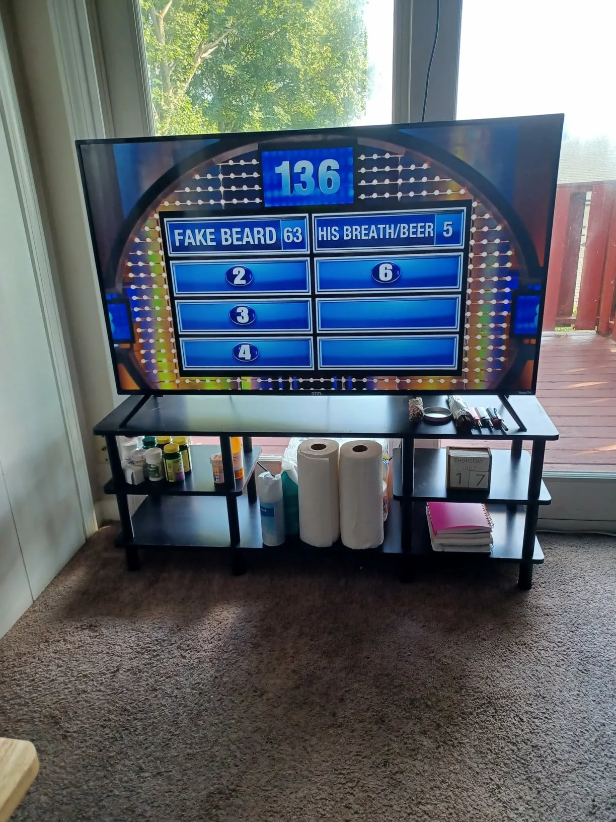 Click to view full screen Furinno Turn-N-Tube 3-Tier Multipurpose Wide Shelf Entertainment Center TV Stand Media Storage for 55 inch Home Table photo review