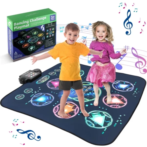 Dance Mat Electronic Rhythm Play Pad with Built-in Music, 24 Challenge Levels