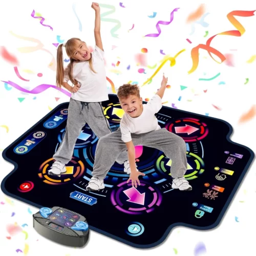 Dance Mat Kids Electronic Dance Pad with Wireless Bluetooth 5 Speeds 9 Levels Music Toys Birthday 01