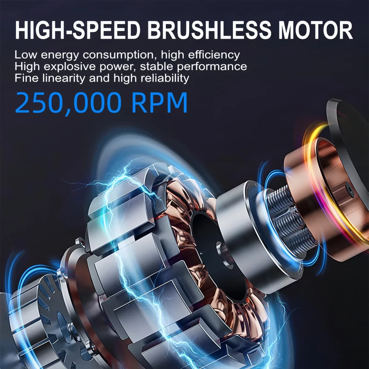 Electric Compressed Air Duster 4 Gear Adjustable 180000 RPM Air Blower 8000 mAh Rechargeable Cordl 03