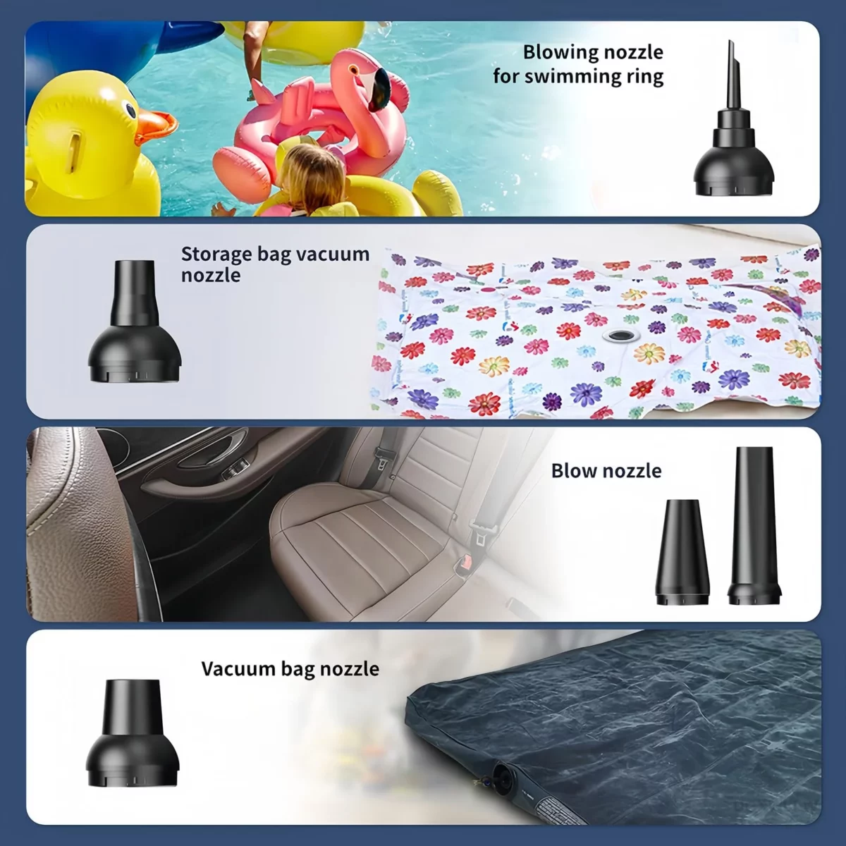 Electric Compressed Air Duster 4 Gear Adjustable 180000 RPM Air Blower 8000 mAh Rechargeable Cordl 04