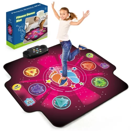 Electronic Dance mat for kidsUpgraded Light up 6 Button Dancing PadWireless Bluetooth toysBirthda 01