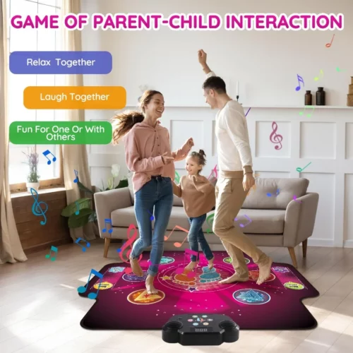 Electronic Dance mat for kidsUpgraded Light up 6 Button Dancing PadWireless Bluetooth toysBirthda 02