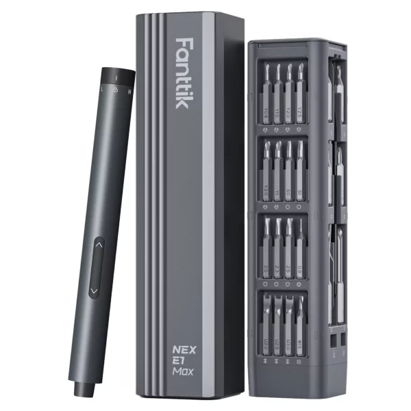 Fanttik E1 Max Mini Electric Screwdriver, 50-in-1 Kit, 3 N.m Torque, Magnetic Storage, Precision Repair for Phone Laptop