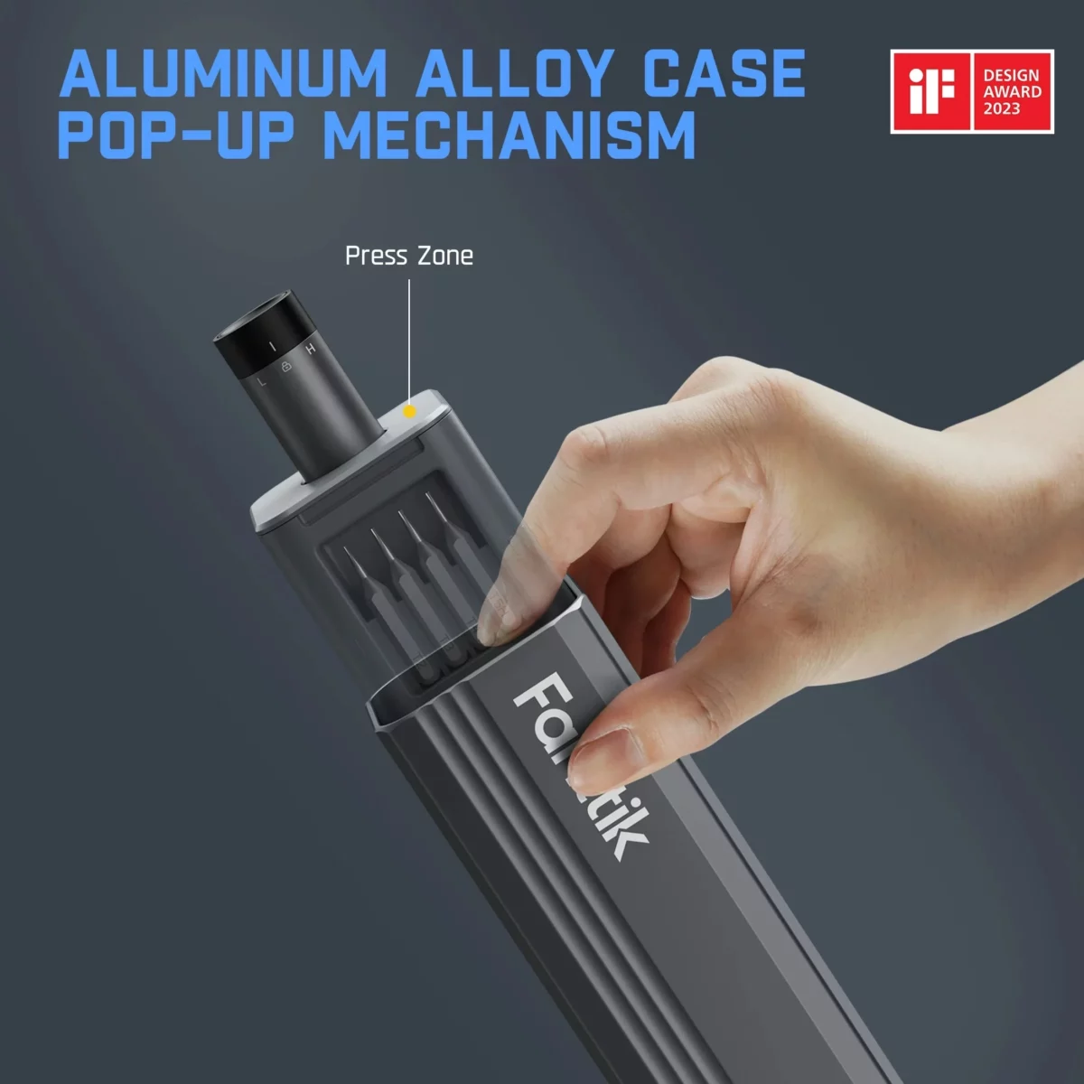 Fanttik E1 Max 3.7V Mini Electric Screwdriver Precision Electric Screwdriver 50 in 1 Magnetic Bits Max 3 N.m Magnetic Storage 532Hex Repair Tool Set for Phone Camera Laptop Watch Gray 04