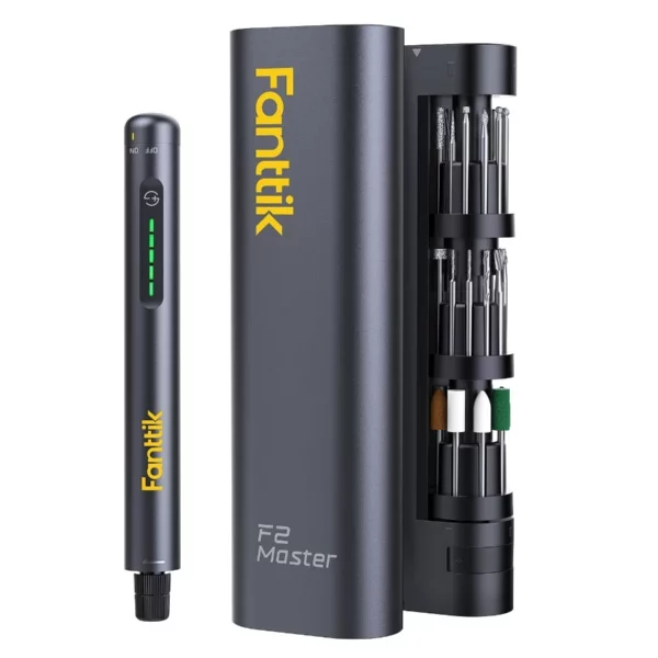 Fanttik F2 Master Mini Cordless Rotary Tool Kit, 25,000 RPM, 5 Speed, NeoPulse Motor, 35 Accessories for DIY Crafts