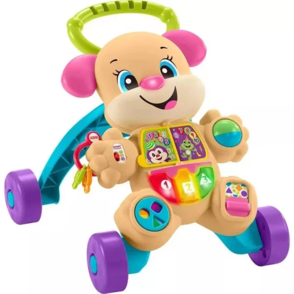 Baby Walker 2 in 1 Sit to Stand with Music Light, Push Walking Toys for Infants 6-12 Months Toddlers Boys Girls 1-3