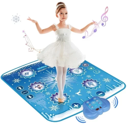 Frozen Toys Dance Mat for Girls – Bluetooth Light Up Musical Floor Mat with 4 New Game Modes Adjust 08