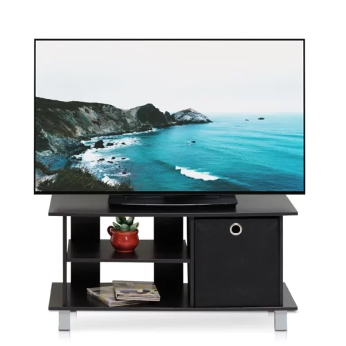 Furinno Simplistic TV Entertainment Center EspressoBlack 05
