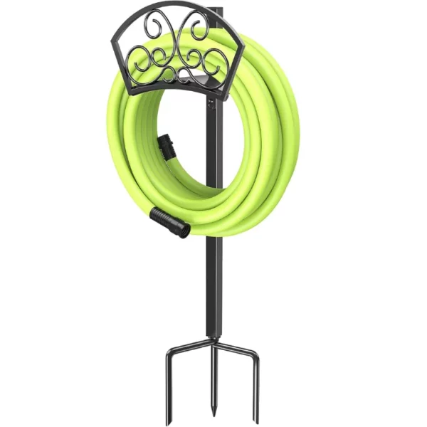 Garden Hose Holder Decorative Hose Butler Sturdy Water Hose Rack, Durable Wall , Holds 125-Feet of 5/8-Inch Hose, Made of Gauge Steel